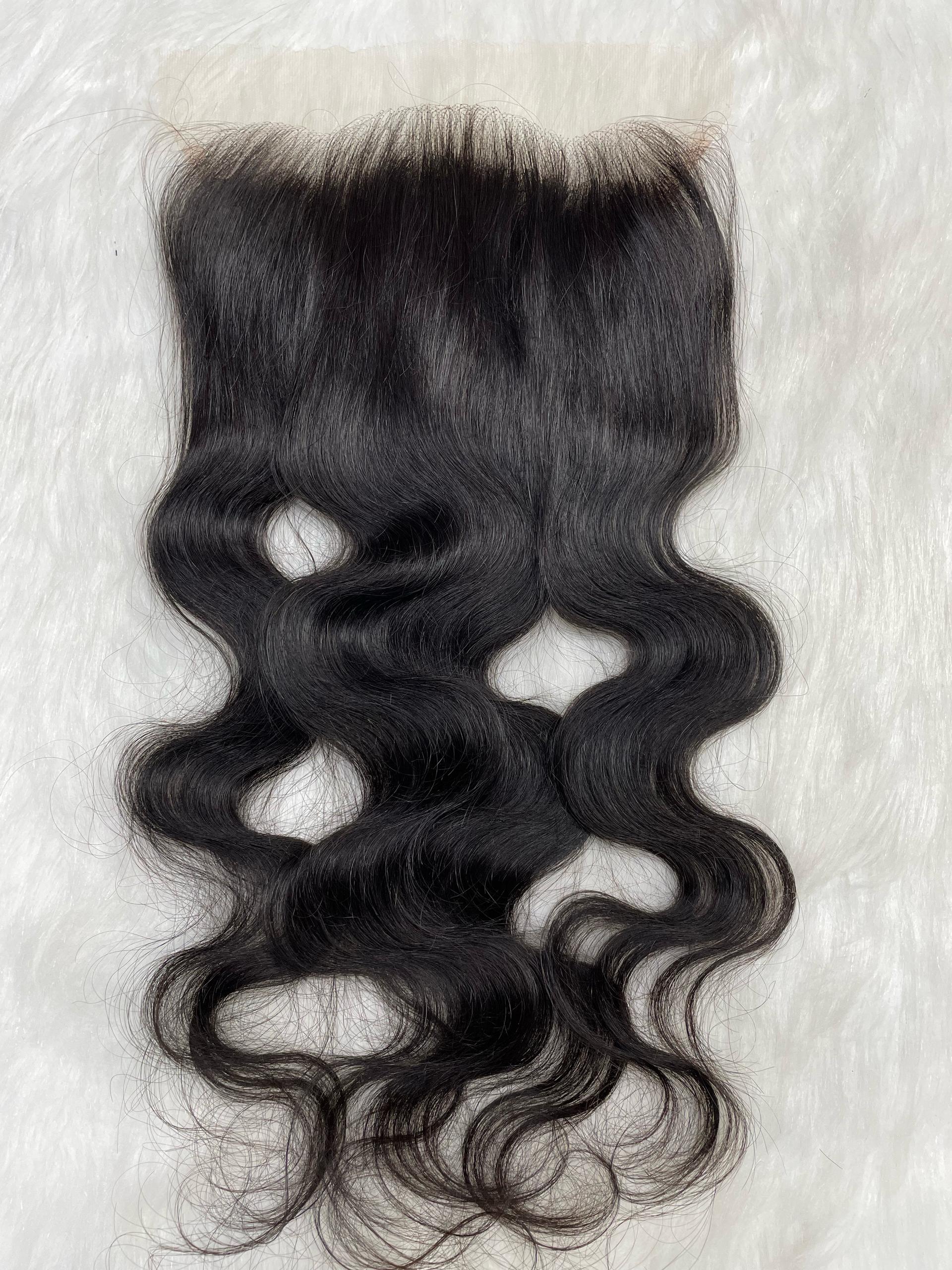 Natuurlijke Body Wave Closure 9x6 - Volle Look en Moeiteloze Styling