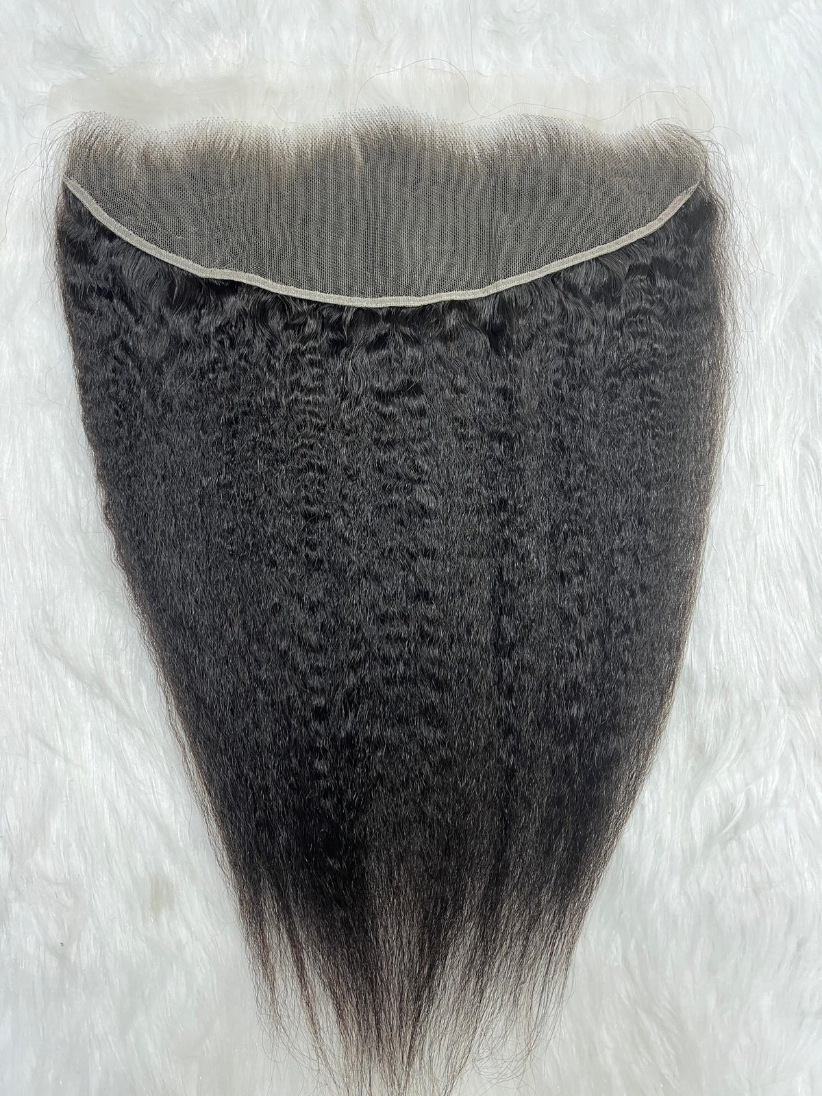 Kinky Straight Haarstuk Frontal 13x4 voor Natuurlijke Volumieuze Looks