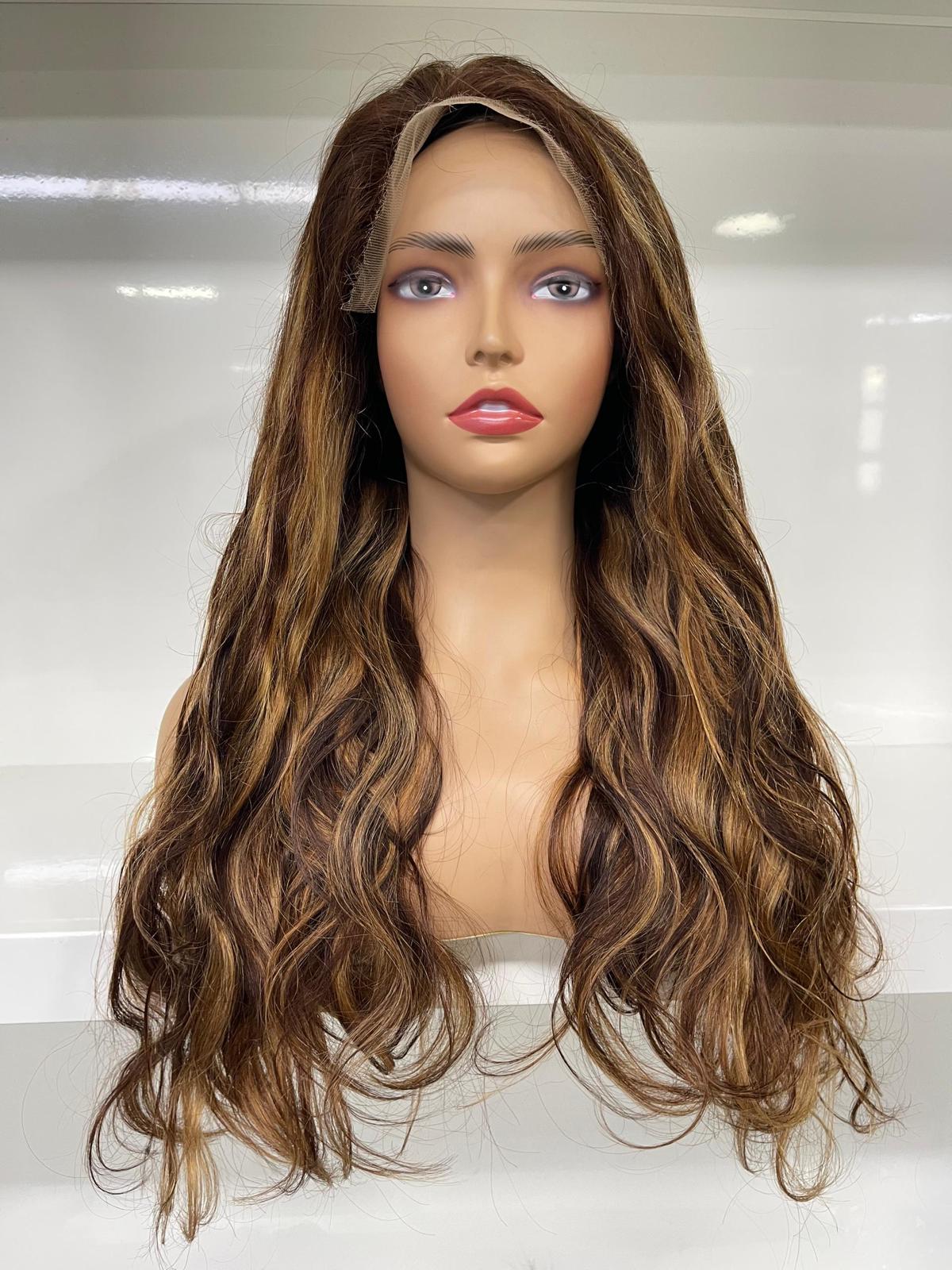 Stijlvolle Body Wave Pruik van 20 Inch - Voor een Natuurlijke en Verleidelijke Look