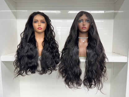 Natuurlijke Body Wave Pruik – 3 Bundels met 13x4 Frontal